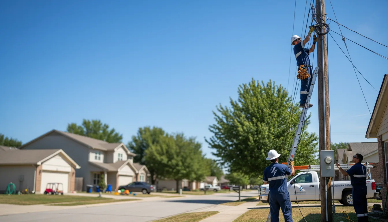 Residential electrician providing installation services in Devils Lake, ND